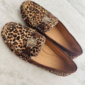 New!! Size 5 Ralph Lauren animal print loafer